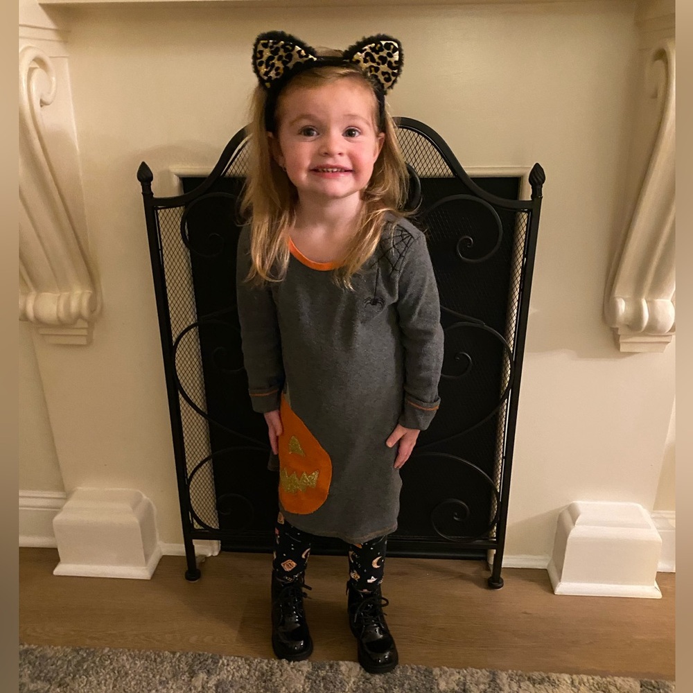 Mud Pie Toddler Halloween T-Shirt Dress in Large (4T-5T) - Picture 8 of 8